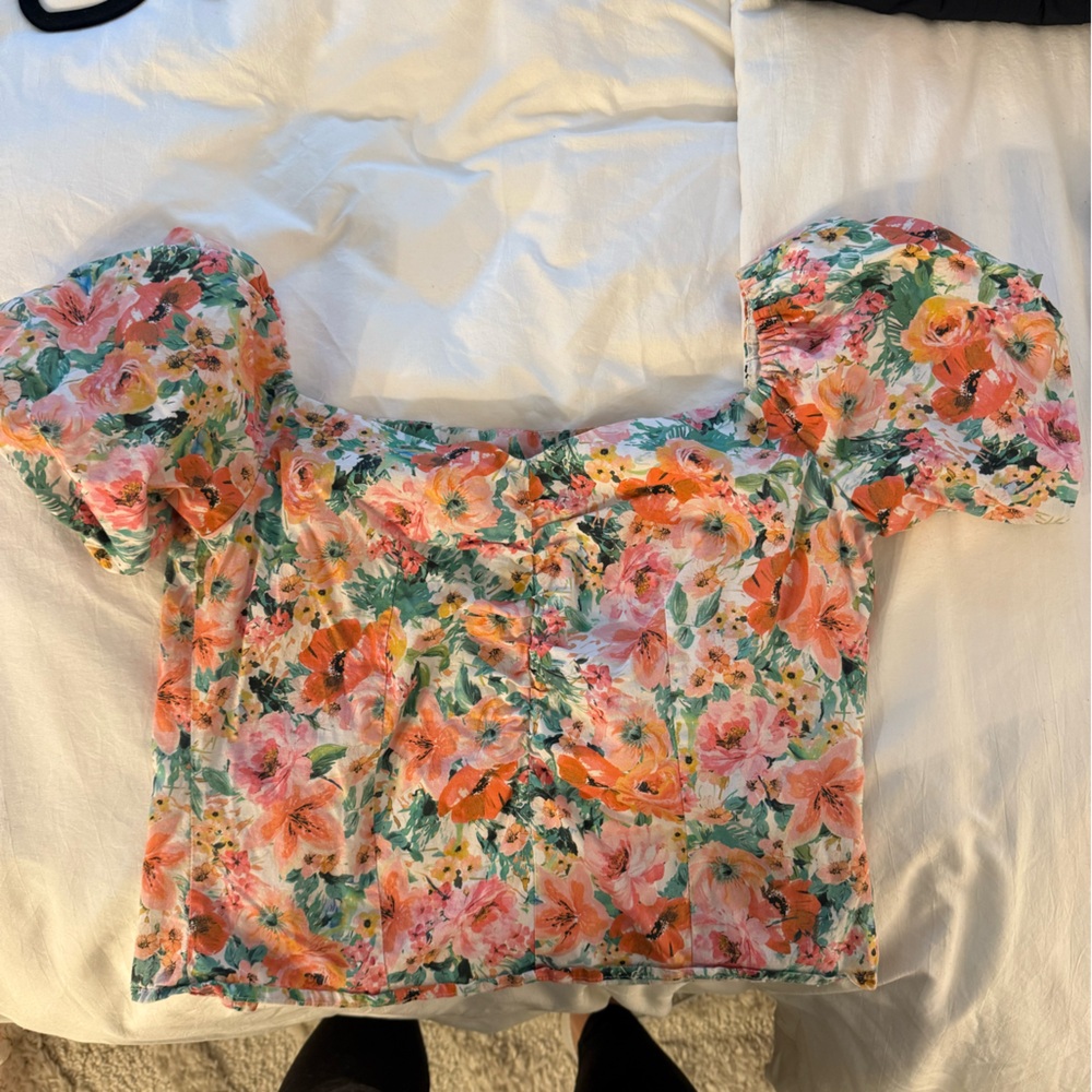 Zara Multicolor Floral Blouse
